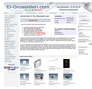 El-grossisten.com | El-artikler og VVS til private og erhverv