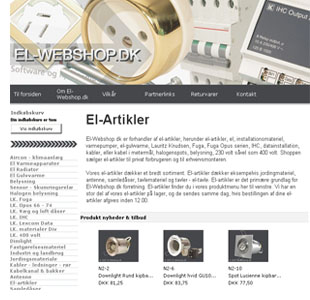 El-Webshop.dk | El-artikler og VVS til private og erhverv