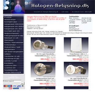 Halogen-Belysning.dk | spot, halogenspot, downlight, stjernehimmel, fiberlys, dimlight, halogenpære, LED, safebox, armatur